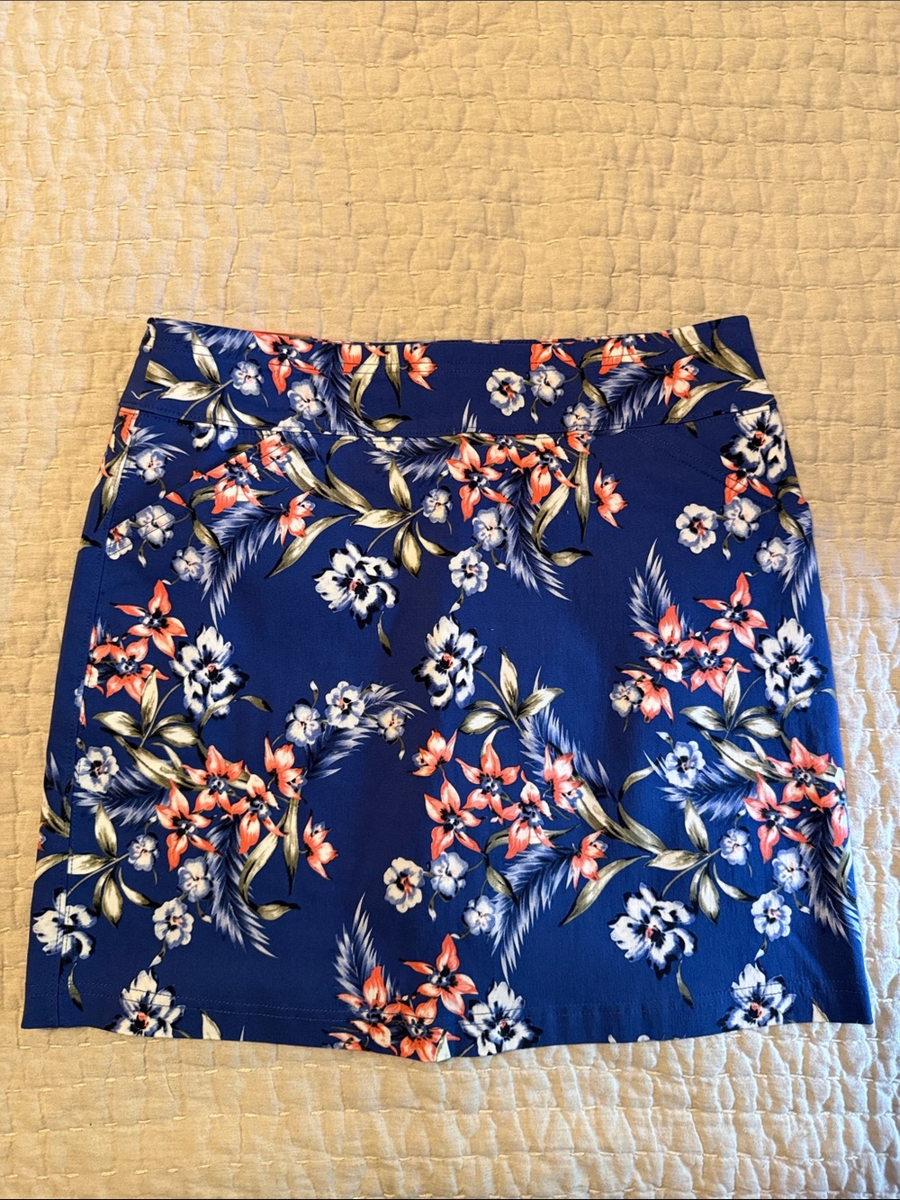 Floral Blue Women's Skort
